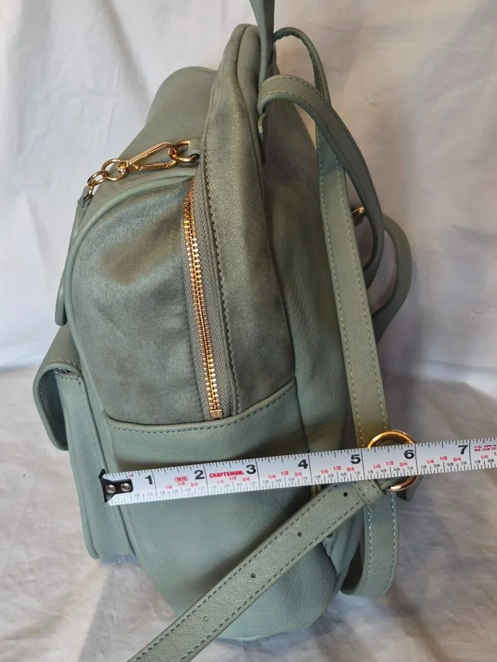 Lauren Conrad LC Faux Leather Mint Green Mini Backpack Purse